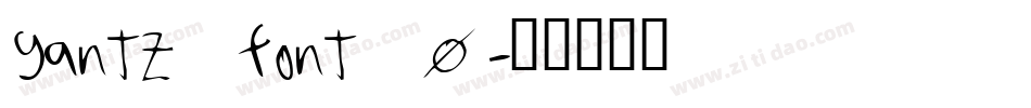 gantz font_0字体转换